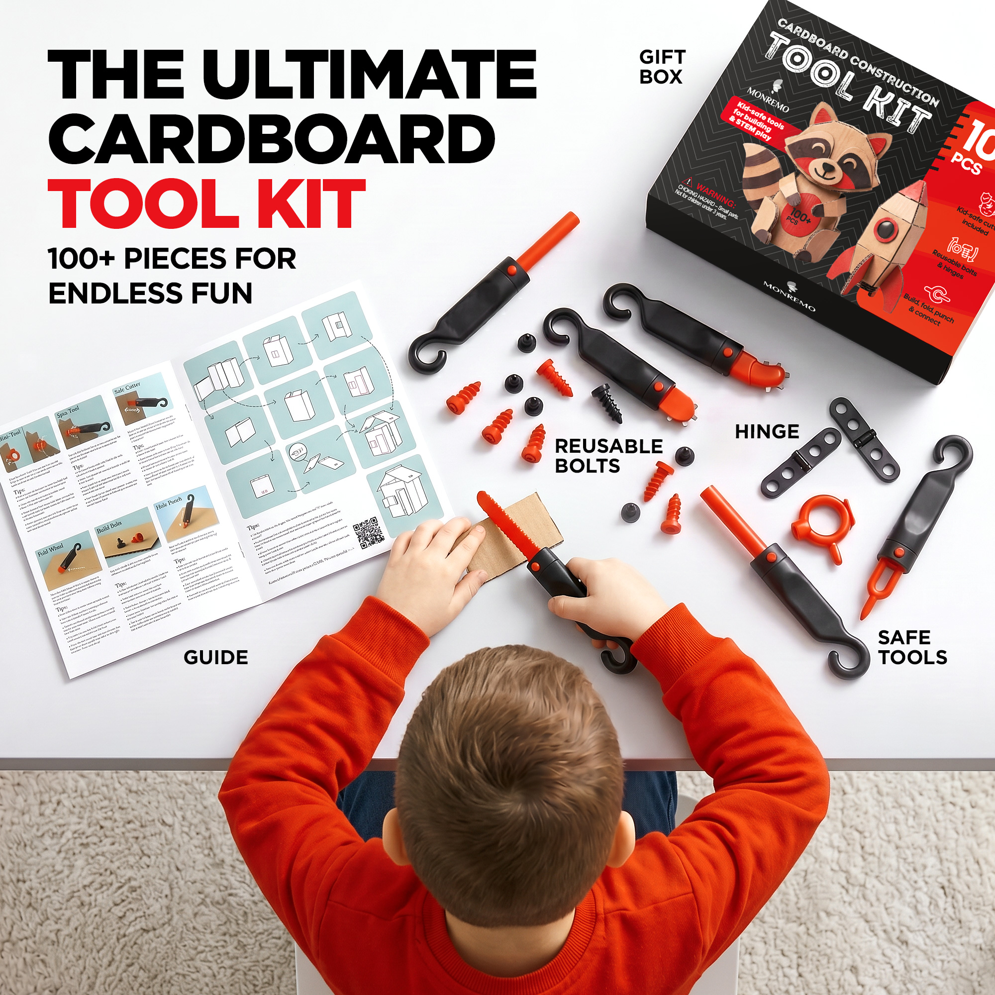 MONREMO cardboard construction tool kit — listing image 3